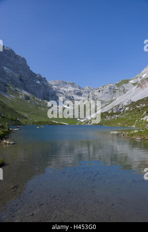 Schweiz, Bündner, Prättigau, Kreuzgang, St. Antönien, Partnunsee, Stockfoto