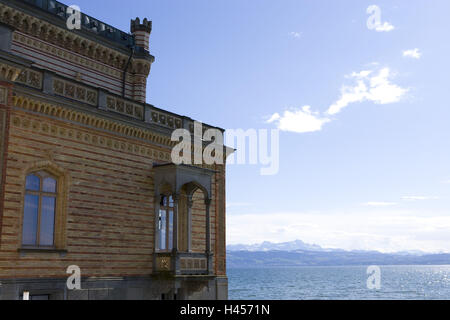 Schloss Montfort, Bodensee, Langenargen, Baden-Württemberg, Deutschland, Stockfoto