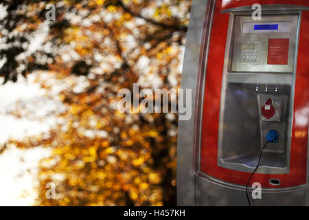 Laden Bahnhof, Connector, Energie, Elektromobile, kostenlos, mittlere close-up, Stockfoto