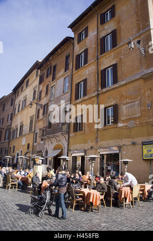 Strassencafé, Piazza della Rotonda, Rom, Italien, Stockfoto