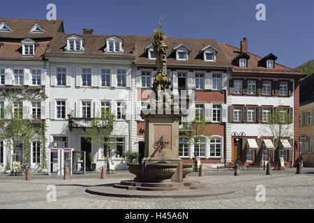 Deutschland, Baden-Wurttemberg, Heidelberg, Getreidemarkt, Haus, Fassaden, Stockfoto