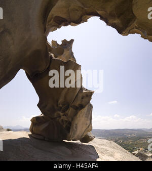 Italien, Sardinien, Capo d ' Orso, Bären-Felsen, Detail, Stockfoto