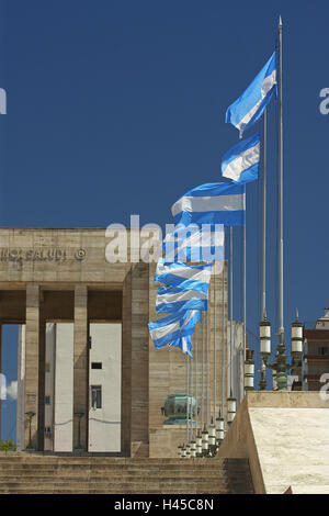 Argentinien, Rosario, Nationaldenkmal, "Monumento De La Bandera", Nationalflaggen, Stockfoto