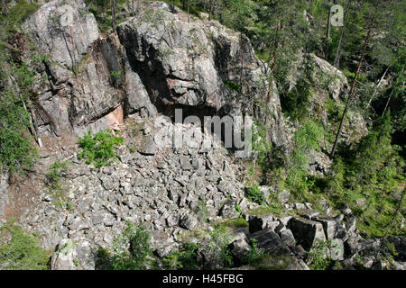 Nationalpark Hiidenportti, Sotkamo Finnland Stockfoto