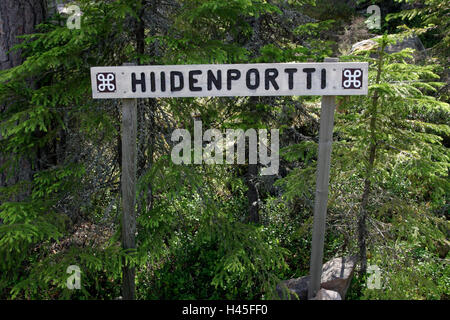 Nationalpark Hiidenportti, Sotkamo Finnland Stockfoto