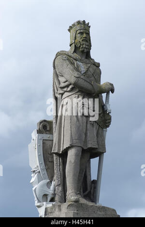 Großbritannien, Schottland, Stirling, Denkmal, König Robert, Schloss, Bruce, Stadt, Stockfoto