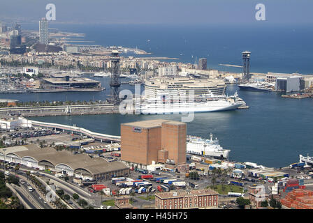 Spanien, Katalonien, Barcelona, Hafen, Port Vell, Stockfoto