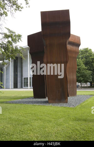 Skulptur vor der Bild-Galerie moderne München, Stockfoto