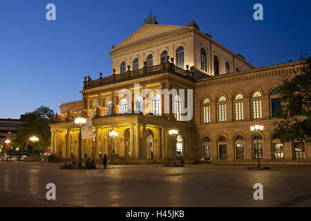 Deutschland, Niedersachsen, Hannover, Landestheater, Abend, Stockfoto