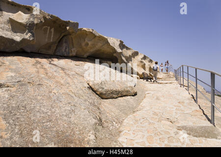 Italien, Sardinien, Capo d ' Orso, Felsen, Weg, Tourist, Stockfoto