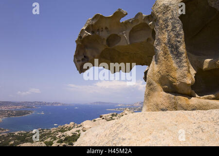 Italien, Sardinien, Capo d ' Orso, Bären-Felsen, Detail, Stockfoto