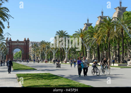 Der Arc de Triomf in Barcelona. Spanien Stockfoto