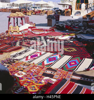 Katar, Doha, Souq Waqif, Geschäfte, Verkauf, Teppiche, festgelegten Stockfoto