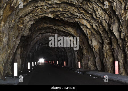 Italien, Südtirol, Timmelsjoch, Tunnel, Stockfoto