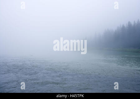 Schweiz, Graubünden, Prättigau, Arosa, Reservoir, Nebel Stimmung, Stockfoto