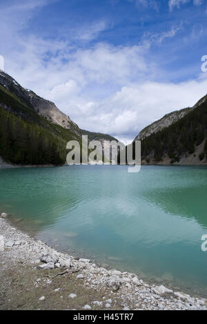 Schweiz, Graubünden, dem Engadin, Unterengadin, Zernez, Schweizerischer Nationalpark, Spöl, Reservoir, Stockfoto