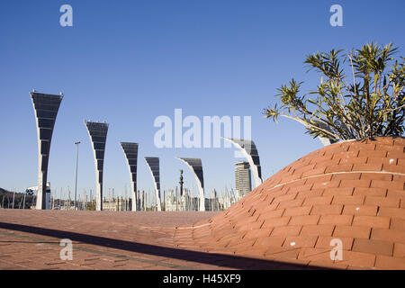 Spanien, Barcelona, Port Vell, Marina, Skulpturen, Kunst, Stockfoto