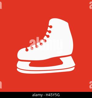 Die Schlittschuhe-Symbol. Eishockey-Schlittschuhe-Symbol. Wohnung Stock Vektor