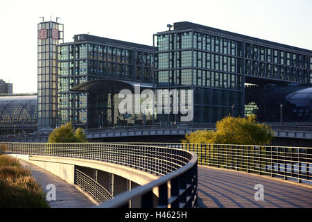 Berlin, Hauptbahnhof, im Freien, Stockfoto