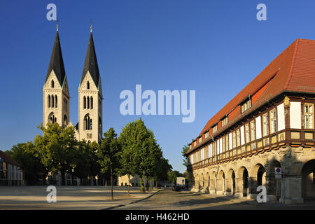 Deutschland, Sachsen-Anhalt, Halberstadt, Kathedrale und Kathedrale Priorat, Stockfoto