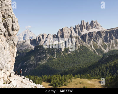 Italien, Dolomiten, Falzarego-Pass, Berge, Stockfoto