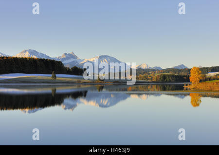 Deutschland, Bayern, Allgäu in der Forggensee, Stockfoto