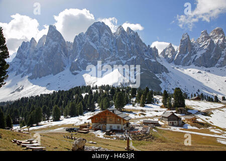 Italien, Südtirol, Dolomiten, Geislerspitzen, Stockfoto