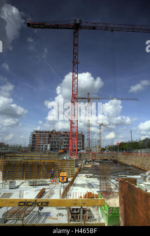 Deutschland, Bayern, München, Baustelle, Stockfoto