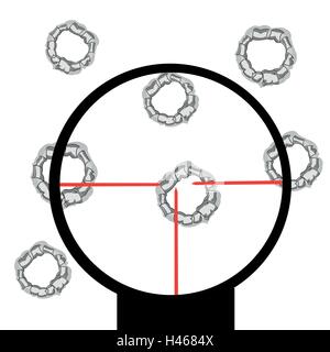 Zweck in optischen Anblick Stock Vektor