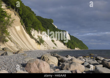 Kreide-Küste, Nationalpark Jasmund, Insel Rügen, Mecklenburg-Western Pomerania, Deutschland, Stockfoto