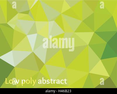Grünlicht polygonalen Mosaik Hintergrund, Vektor-Illustration, Design-Vorlagen Stock Vektor