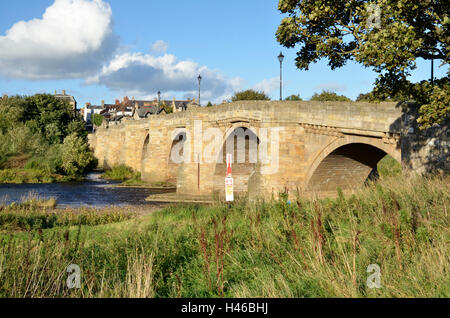 Die Brücke bei Corbridge auf den Fluss Tyne in Northumberland Stockfoto