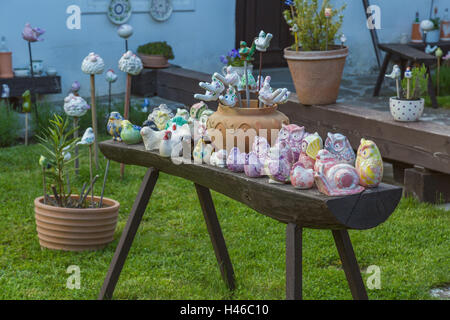 Ungarische handgefertigte Keramik im Dorf Tihany, in der Nähe vom Plattensee Stockfoto