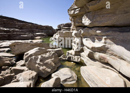 Afrika, Namibia, Region Karas, ow-A scharfe Richtersveld Fisch Öl Statut Arbeits-Tierpark, Fish River Canyon, Fish River, Stockfoto