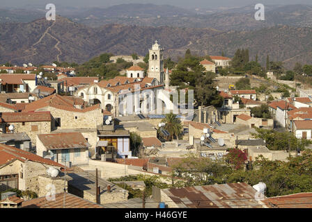 Zypern, griechische Teil, Bergdorf, Pano Lefkara, Troodos-Gebirge, Stockfoto