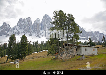 Italien, Südtirol, Dolomiten, Geislerspitzen, Stockfoto