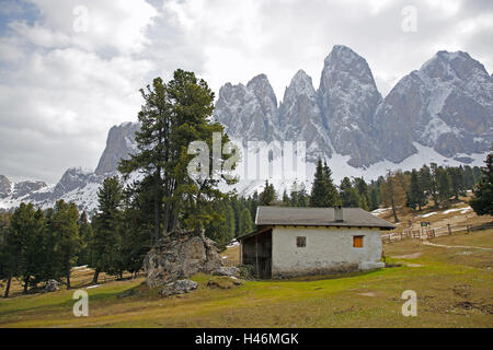 Italien, Südtirol, Dolomiten, Geislerspitzen, Stockfoto