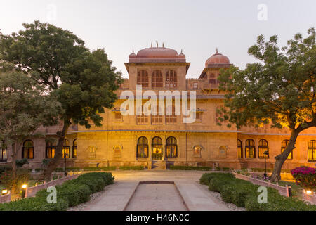 Lallgarh Palace Hotel, Bikaner, Rajasthan, Indien Stockfoto