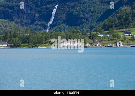 Lusterfjord, Glanz, Sogn Og Fjordane, Norwegen, Skandinavien, Stockfoto