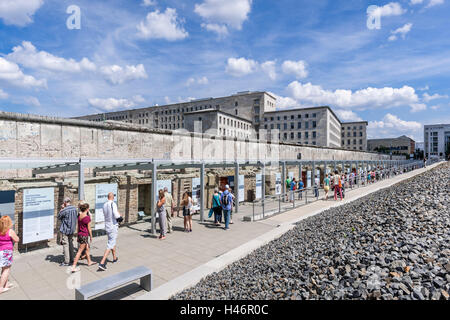 Dokumentationszentrum, Stiftung Topographie des Terrors, Denkmal, Berlin, Deutschland Stockfoto