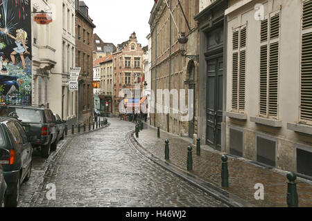 Belgien, Brüssel, Rue de l'Etuve, Stockfoto