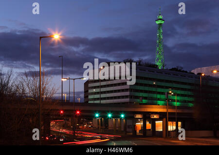 Berlin, radio Turm, ICC, Abend, Stockfoto