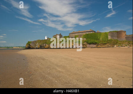 Irland, Leuchtfeuer Duncannon Fort, Stockfoto