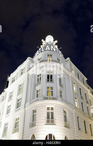 Prächtige Fassade des Grandhotel Atlantic, St. Georg, Hamburg, Deutschland Stockfoto