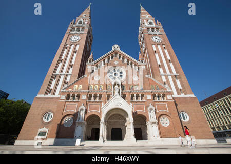 Votiv Kirche unserer lieben Frau von Ungarn in Szeged. Dom (Kathedrale) Szeged, Ungarn Stockfoto