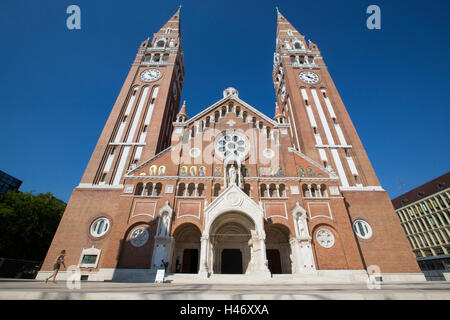 Votiv Kirche unserer lieben Frau von Ungarn in Szeged. Dom (Kathedrale) Szeged, Ungarn Stockfoto