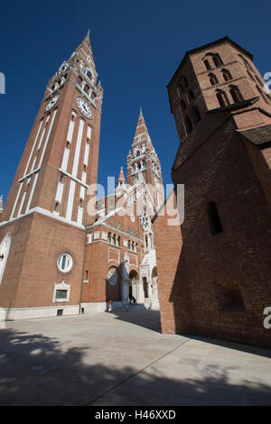 Votiv Kirche unserer lieben Frau von Ungarn in Szeged. Dom (Kathedrale) Szeged, Ungarn Stockfoto