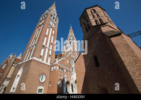 Votiv Kirche unserer lieben Frau von Ungarn in Szeged. Dom (Kathedrale) Szeged, Ungarn Stockfoto