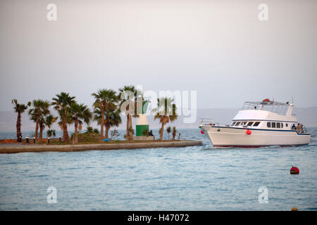 Ägypten, Hurghada, Einfahrt zur Marina, Stockfoto
