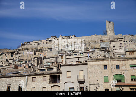 Dorf Guimerá, Provinz Lleida, Katalonien, Spanien, Stockfoto